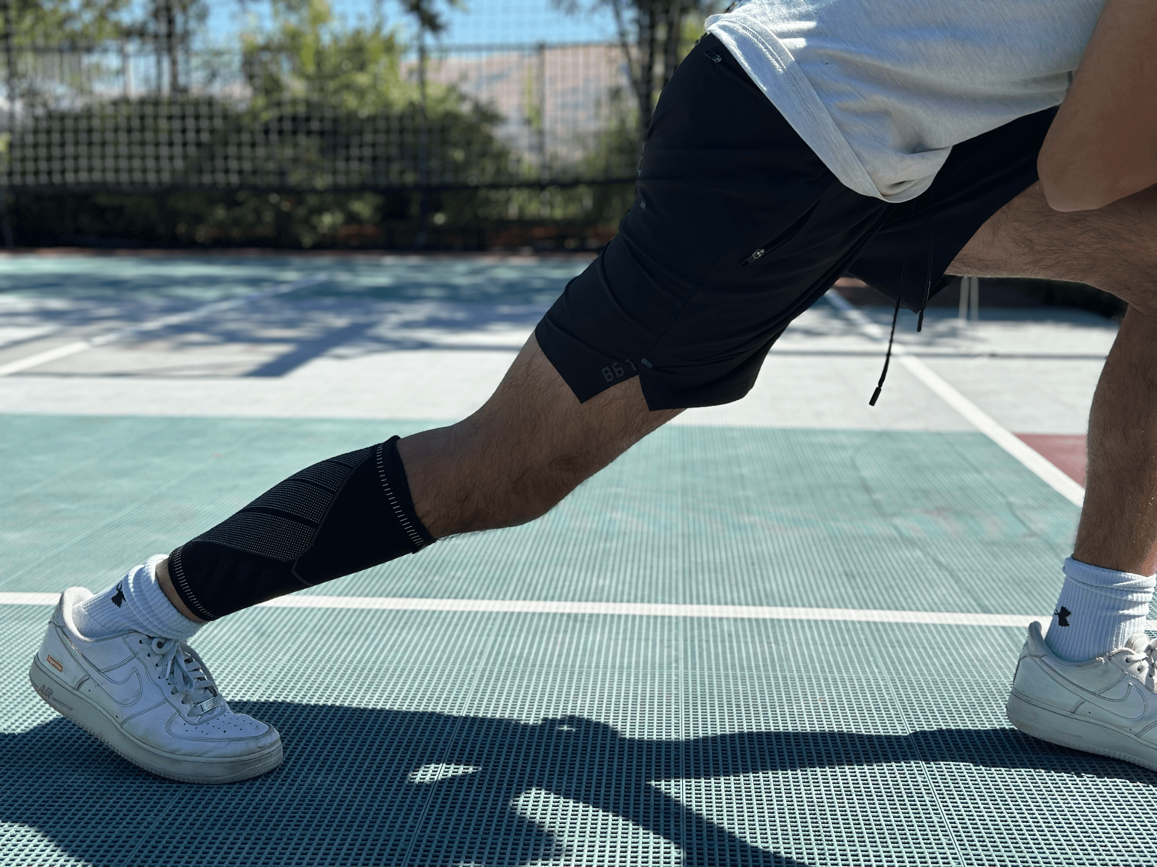 Athlete using WrapIt sleeve